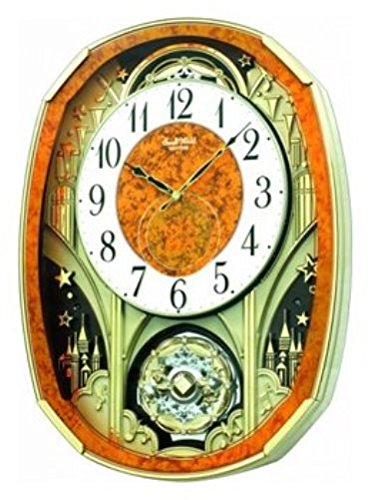 Rhythm-Clocks-Magic-Motion-Mirror-Finish-Wood-Grain-Clock-4MH877WD23-0 Rhythm-Clocks-Magic-Motion-Mirror-Finish-Wood-Grain-Clock-4MH877WD23-0