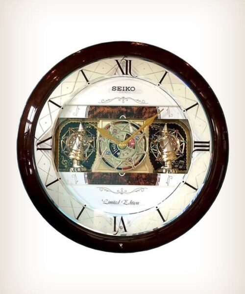 Seiko-QXM282BRH-opened Seiko QXM282BRH Melodies in Motion Clock