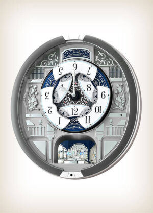 Seiko QXM366SRH Grey Style Musical Clock Playing