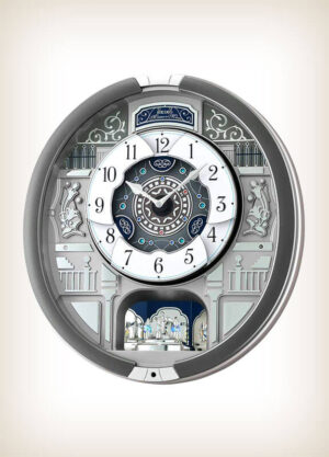 Seiko QXM366SRH Grey Style Musical Clock