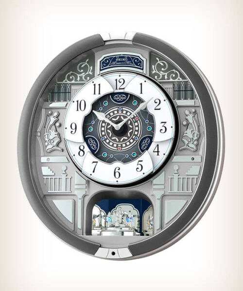 Seiko QXM366SRH Grey Style Musical Clock Seiko QXM366SRH Grey Style Musical Clock