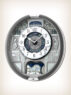 Seiko QXM366SRH Grey Style Musical Clock