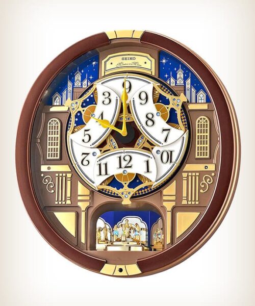 Seiko-QXM362BRH-Garland-Melody-Motion-Clock-Opened Seiko QXM362BRH Garland Melody Motion Clock