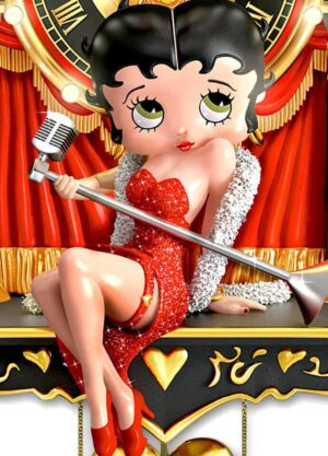 Sculpted Betty Boop Wall Clock