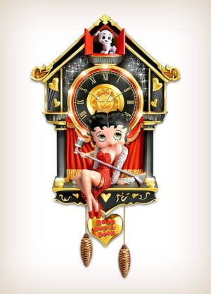 Sculpted Betty Boop Wall Clock