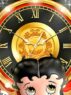 Sculpted Betty Boop Wall Clock