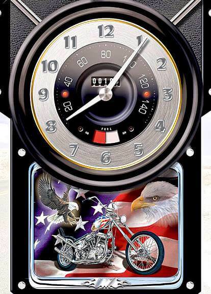 Motorcycle Time Of Freedom Cuckoo Clock Motorcycle Time Of Freedom Cuckoo Clock