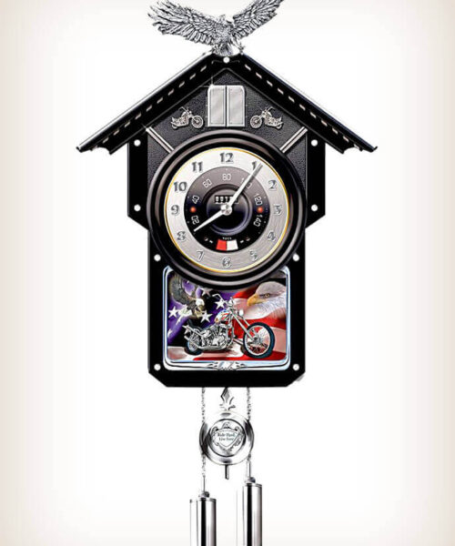Motorcycle Time Of Freedom Cuckoo Clock Motorcycle Time Of Freedom Cuckoo Clock