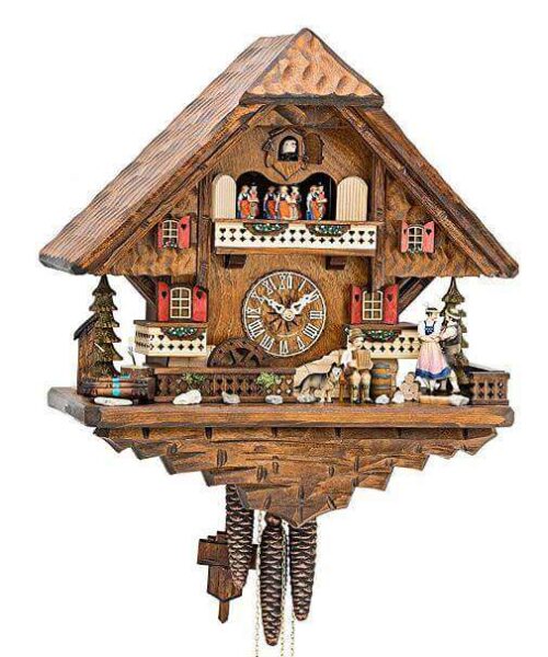 Hekas 3625 EX Cuckoo Clock with Dancers and Couple