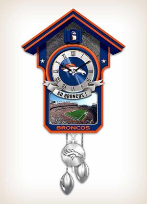 Denver Broncos wall clock