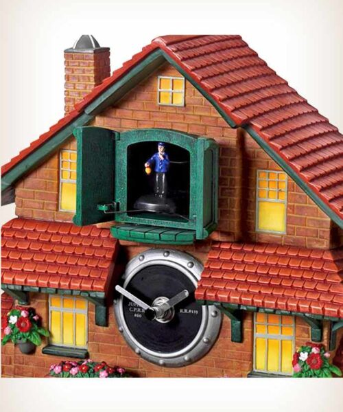 Train-Cuckoo-Clock-2 Golden Spike Train Cuckoo Clock