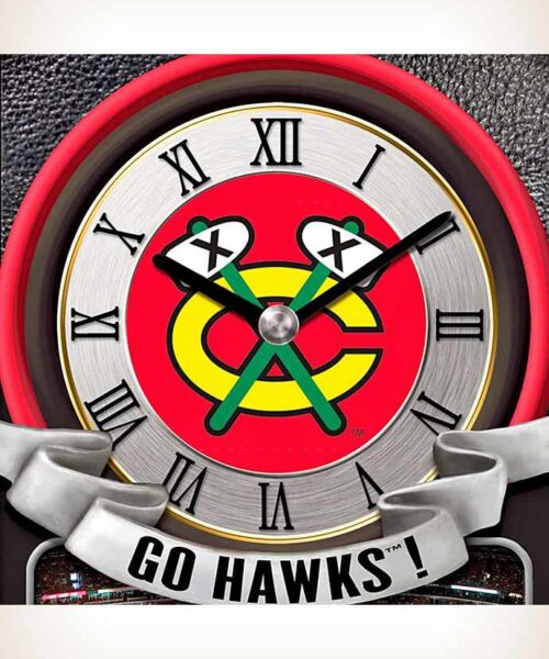 Chicago-Blackhawks-Wall-Clock-3 Chicago Blackhawks Wall Clock