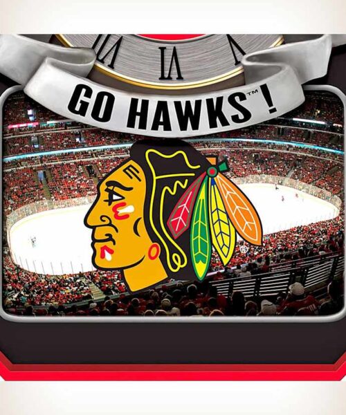Chicago-Blackhawks-Wall-Clock-4 Chicago Blackhawks Wall Clock