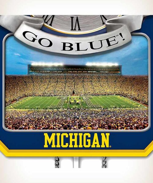 Michigan-Wolverines-wall-clock-4 Michigan Wolverines Wall Clock