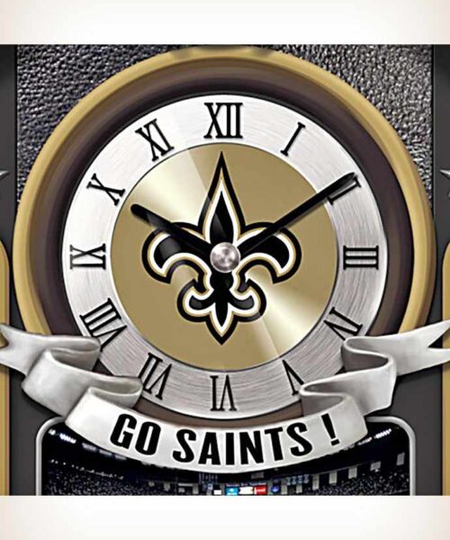 New-Orleans-Saints-Wall-Clock-3 New Orleans Saints wall clock