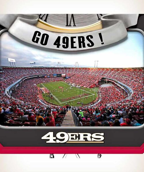 San-Francisco-49ers-wall-clock-4 San Francisco 49ers Wall Clock