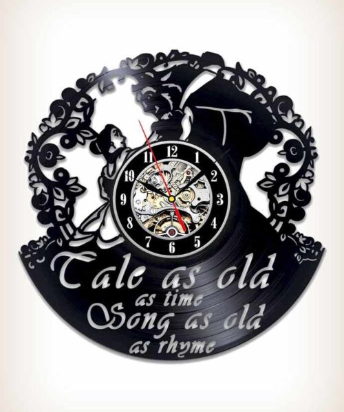 Beauty and the Beast Vinyl Clock