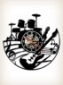 Guitar and Drums Kit Vinyl Clock