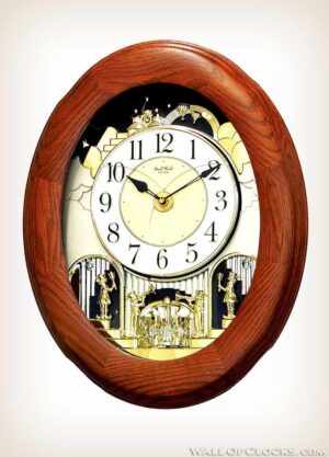 Joyful Nostalgia Oak Rhythm Clock 4MH852WD06-1