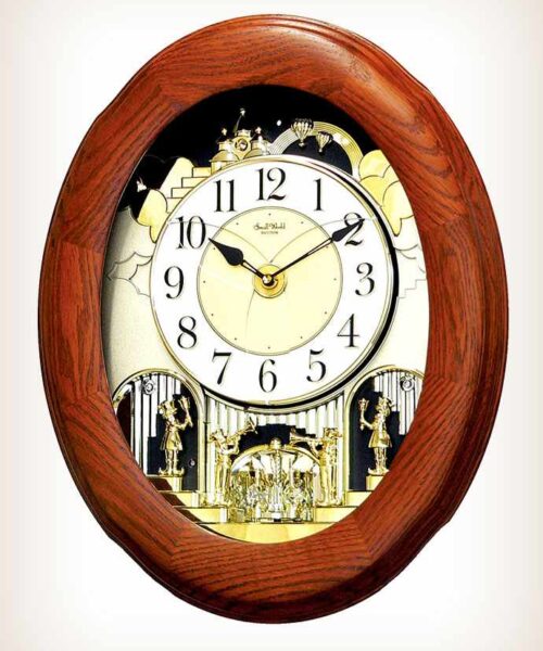 Joyful Nostalgia Oak Rhythm Clock 4MH852WD06-1 Joyful Nostalgia Oak Rhythm Clock 4MH852WD06-1