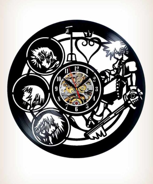 Kingdom Hearts Anime Vinyl Clock Kingdom Hearts Anime Vinyl Clock