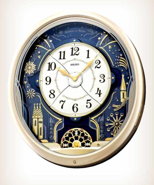 Seiko QXM239SRH Kaliedoscope Melodies Motion Clock
