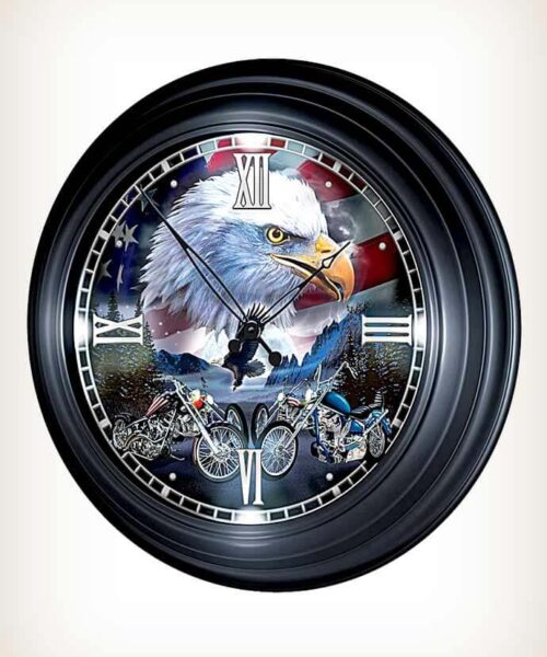 Time To Ride Biker Atomic Clock